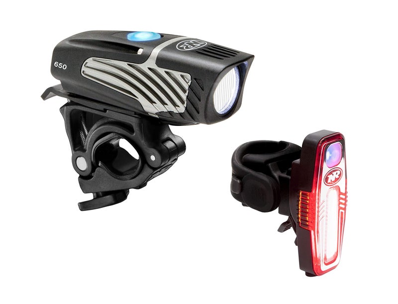 NiteRider Lumina Micro Sabre Bike Light Combo 650 Lumen Headlight 110 Lumen Taillight USB Rechargeable Bicycle LED Front and Back Light IP64 Waterproof Mountain Road Commuting MTB Cycling Safety Flash - Image 1